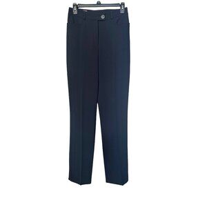 Basler Straight Leg Career Pants Approx Sz 4 (34) Dark Blue Trouser New